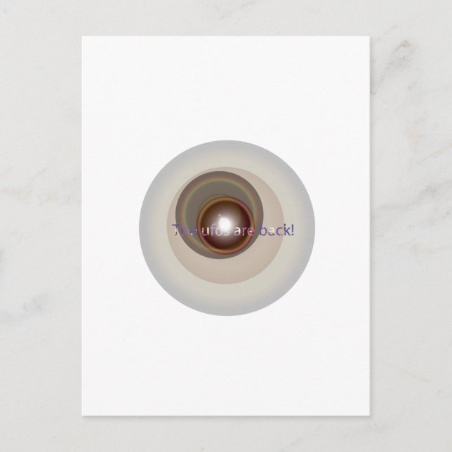 Cartão Postal OVNIs estão de volta (Frente)