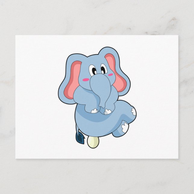 Cartão Postal Ovo de Elefante (Frente)