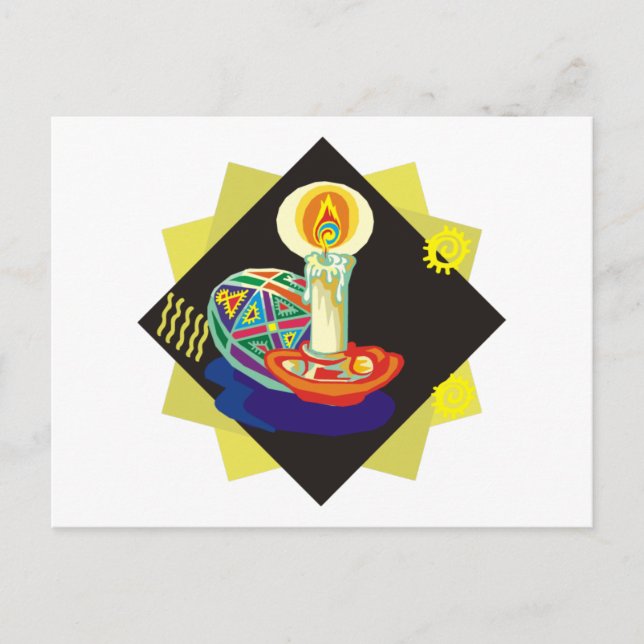 Cartão Postal Ovo Pintado Ucraniano (5) (Frente)