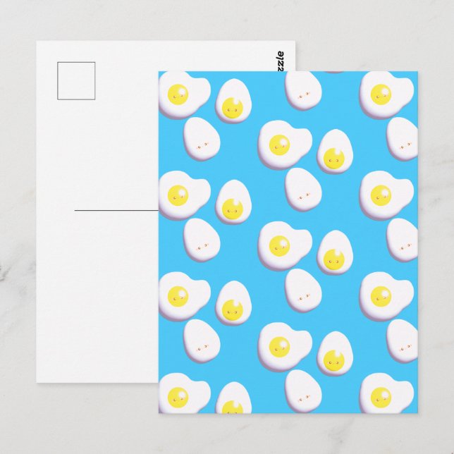 Cartão Postal Ovos Arborizados E Fritados 3D (Frente/Verso)