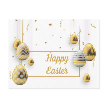 Ovos de Páscoa Brancos e Ouros