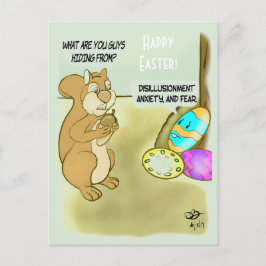 Cartão Postal Ovos de Páscoa Escondidos