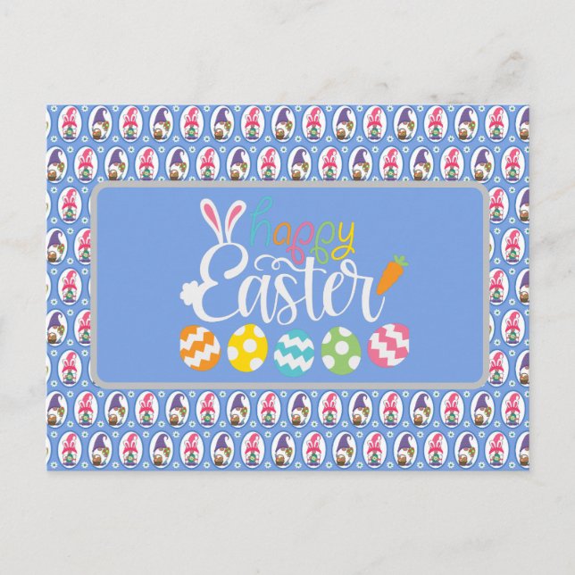 Cartão Postal Ovos Felizes de Páscoa (Frente)
