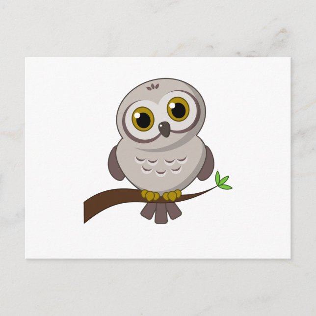 Cartão Postal Owl Cutie (Frente)