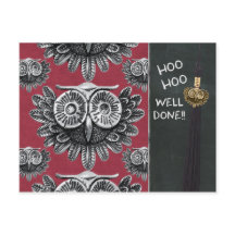 Owl Exam felicita CC0834 Hoo hoo bem feito