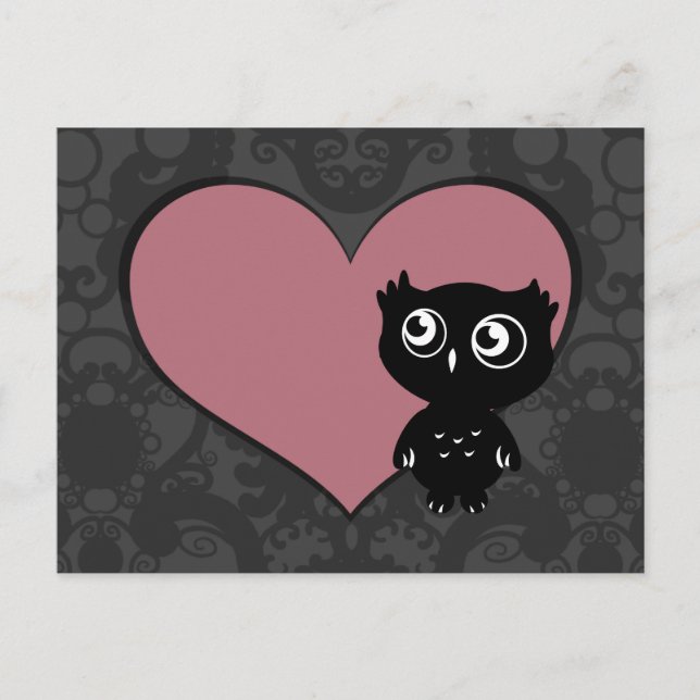 Cartão Postal Owl Love I (Frente)