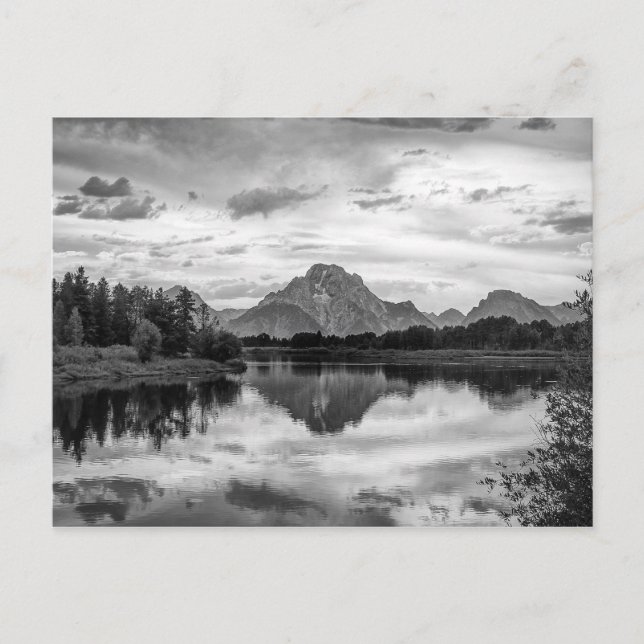 Cartão Postal Oxbow Bend no Grand Teton National Park (Frente)