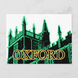 Cartão Postal Oxford England 1986 Building Spirals Green