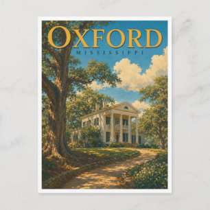 Cartão Postal Oxford Mississippi Rowan Oak GeoSaga