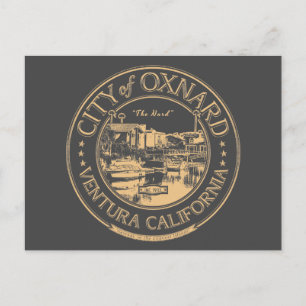 CARTÃO POSTAL OXNARD CALIFÓRNIA - PORTO DAS ILHAS DO CANAL