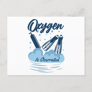 Cartão Postal Oxygen is Overrated - For Swimmers