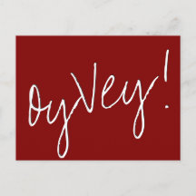 Oy Vey Script | Adiamento de Casamento Vermelho Si
