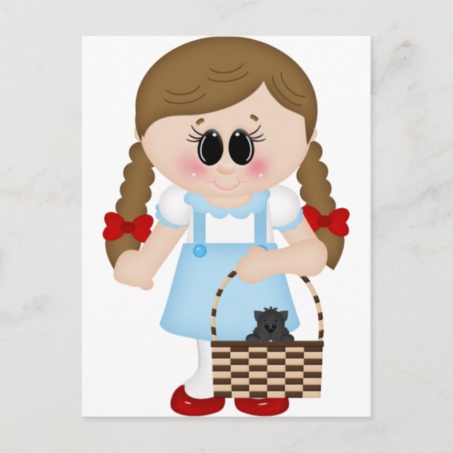 Cartão Postal oz dorothy e toto (Frente)