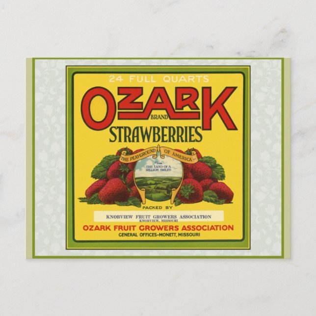 Cartão Postal Ozark Strawberry (Frente)