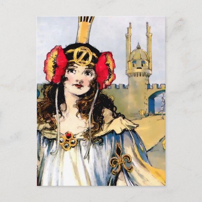Cartão Postal "Ozma of Oz", por John R Neill (Frente)