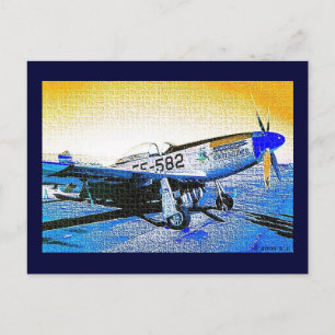 Cartão Postal "P51 Mustang" © 2009 S.J.