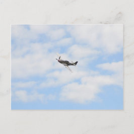 Cartão Postal P51 Mustang em Voo