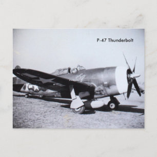 Cartão Postal P-47 THunderBOLT WII aeronaves