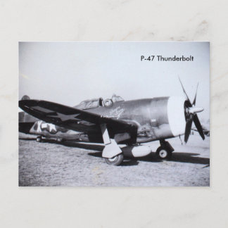 Cartão Postal P-47 THunderBOLT WII | aeronaves