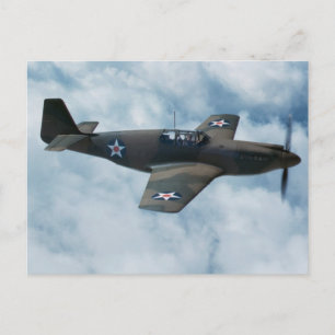 Cartão Postal P-51 Mustang
