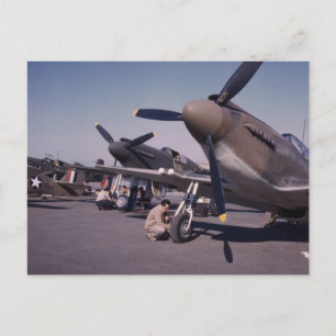 Cartão Postal P-51 Mustang, 1942