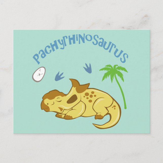 Cartão Postal Pachyrhinosaurus (Frente)