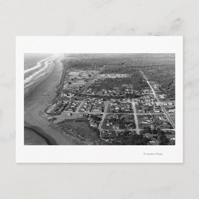 Cartão Postal Pacific Beach, WA - Fotografia aérea (Frente)