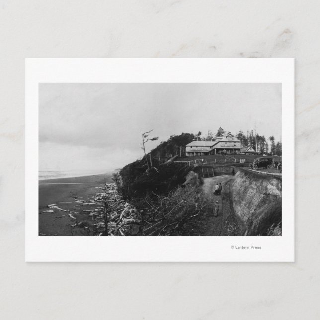 Cartão Postal Pacific Beach, WA - Pacific Beach Hotel and Old (Frente)