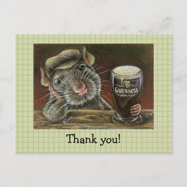 Cartão Postal Paddy, o rato (Frente)