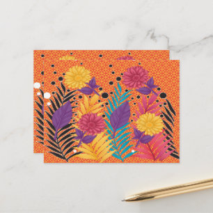 Cartão Postal Padrão 14,2x10,8 cm Floral P