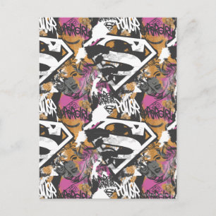 Cartão Postal Padrão 3 da Supergirl Comic Capers