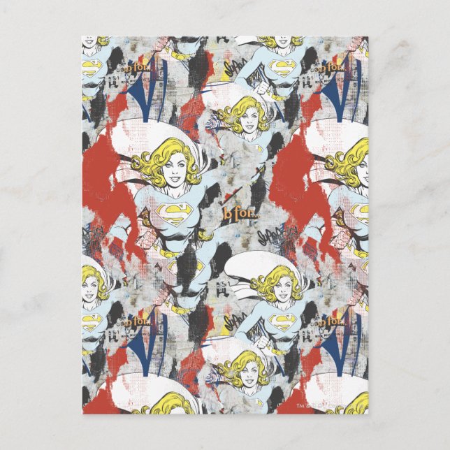 Cartão Postal Padrão 5 da Supergirl Comic Capers (Frente)