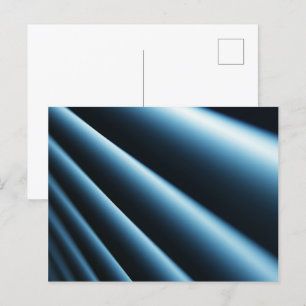 Cartão Postal padrão abstrato azul