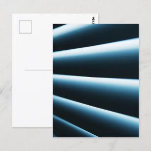 Cartão Postal padrão abstrato azul