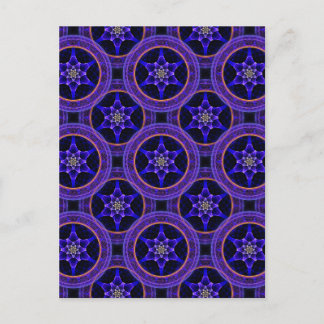Cartão Postal Padrão Abstrato Floral Moderno Boho Elegante #505