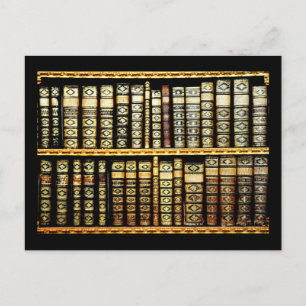 Cartão Postal Padrão Antiquado de Couro Vintage