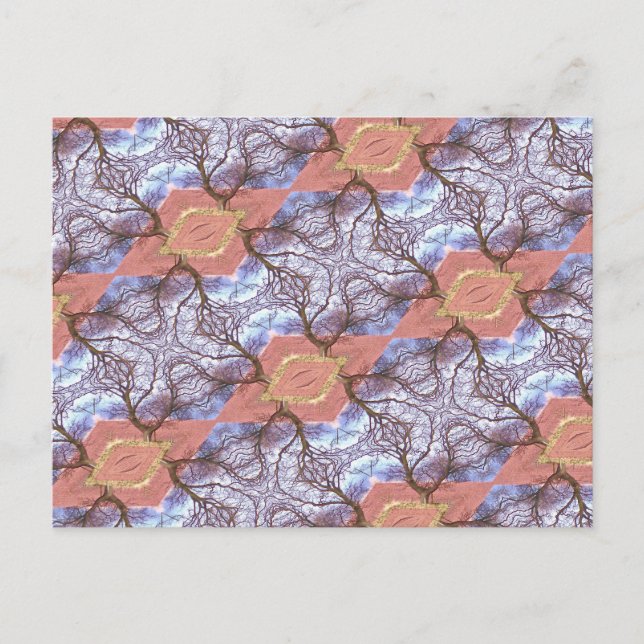 CARTÃO POSTAL PADRÃO ÁRVORES E CAMPOS (Frente)