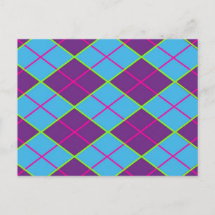 Cartão Postal Padrão Clássico Argyle