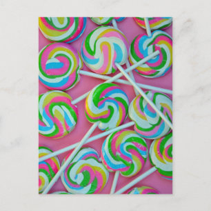 Cartão Postal Padrão colorido dos lábios