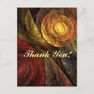 Cartão Postal Padrão de Abstrato de Arte Floral Moderna da Flor