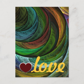 Cartão Postal Padrão de Abstrato de Arte Moderna com Glória de C