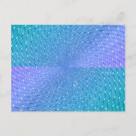 Cartão Postal Padrão De Abstrato De Teal Puro E Pastel Suave