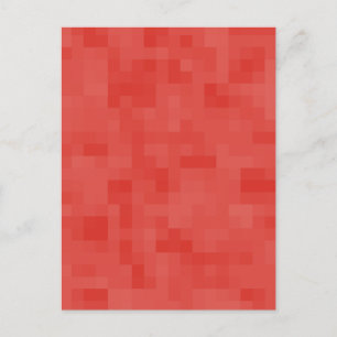 Cartão Postal Padrão de Abstrato vermelho.