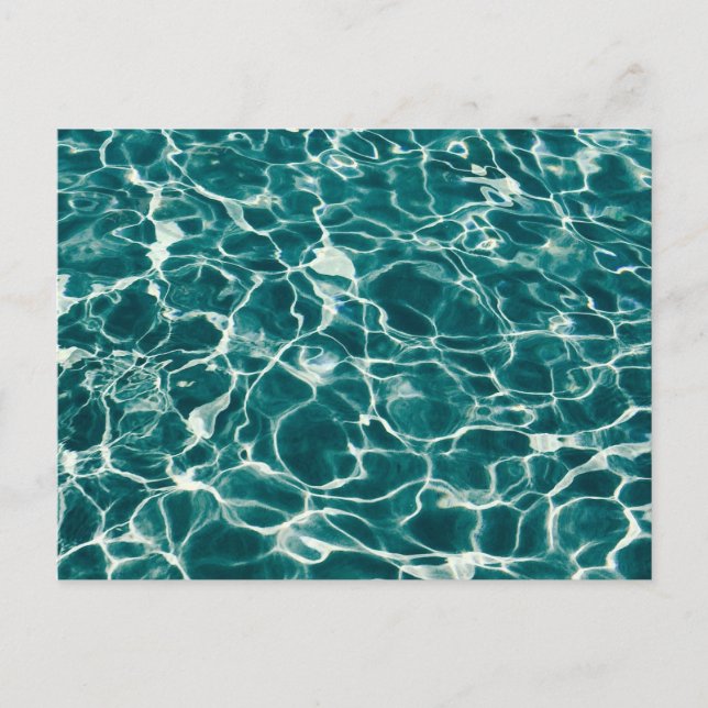 Cartão Postal Padrão de água azul (Frente)