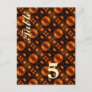 Cartão Postal Padrão de Arte Abstrata Boho Elegante Moderno Dour