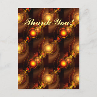 Cartão Postal Padrão de Arte Abstrata Boho Moderno Elegante Dour