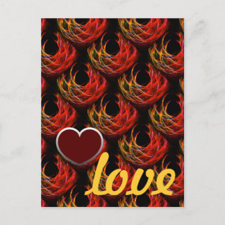 Cartão Postal Padrão de Arte Abstrata Elegante Boho Moderno Fofo