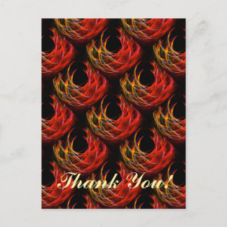Cartão Postal Padrão de Arte Abstrata Elegante Boho Moderno Fofo