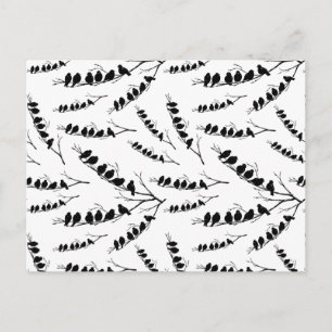 Cartão Postal Padrão de Arte Clássica de Aves Vintage CLIENTE BG
