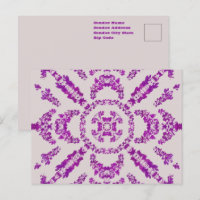 Padrão de Arte de Design de Flor de Orquídea Roxa